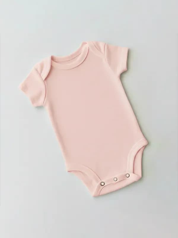 Baby Pink Rompers - Half Sleeve