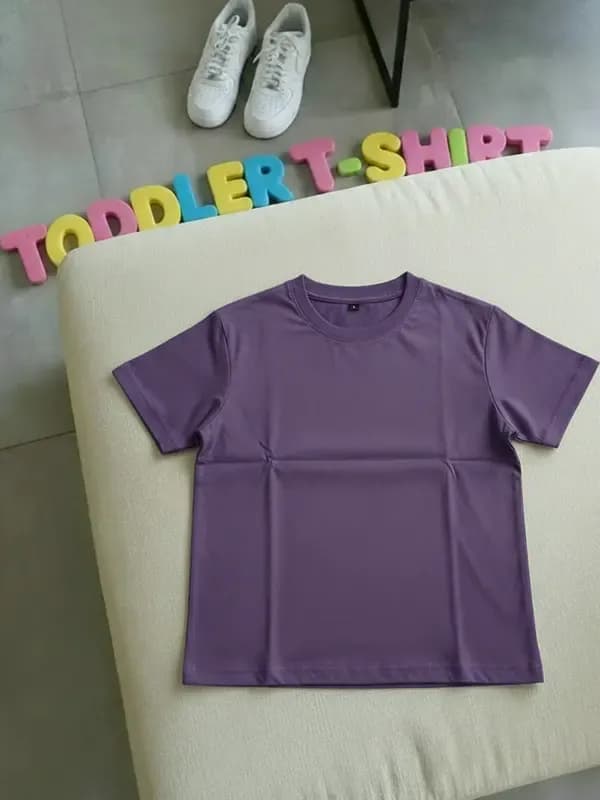 Toddler Blackberry Wine Lycra Regular T-shirt 