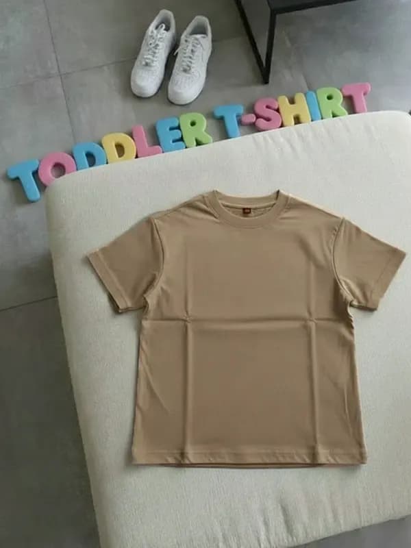 Toddler Deep Beige Single Jersey Regular T-shirt 