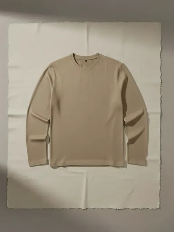 Deep Beige Full Sleeve T-shirts