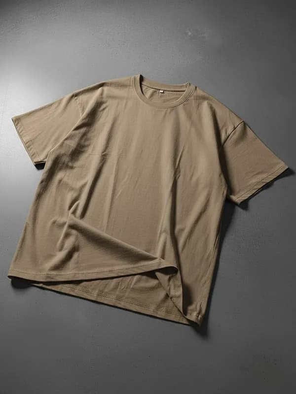 Deep Beige Oversized T-shirts