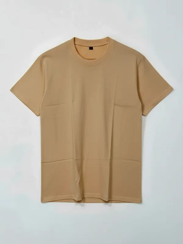Deep Beige Regular T-shirts