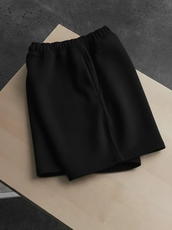 Jet Black Half Pants