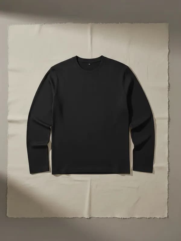 Jet Black Full Sleeve T-shirts