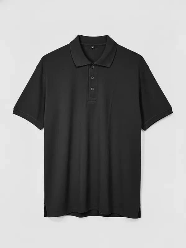 Jet Black Collar Half-sleeves