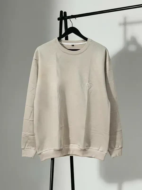 Cement Grey French Terry Sweatshirt 