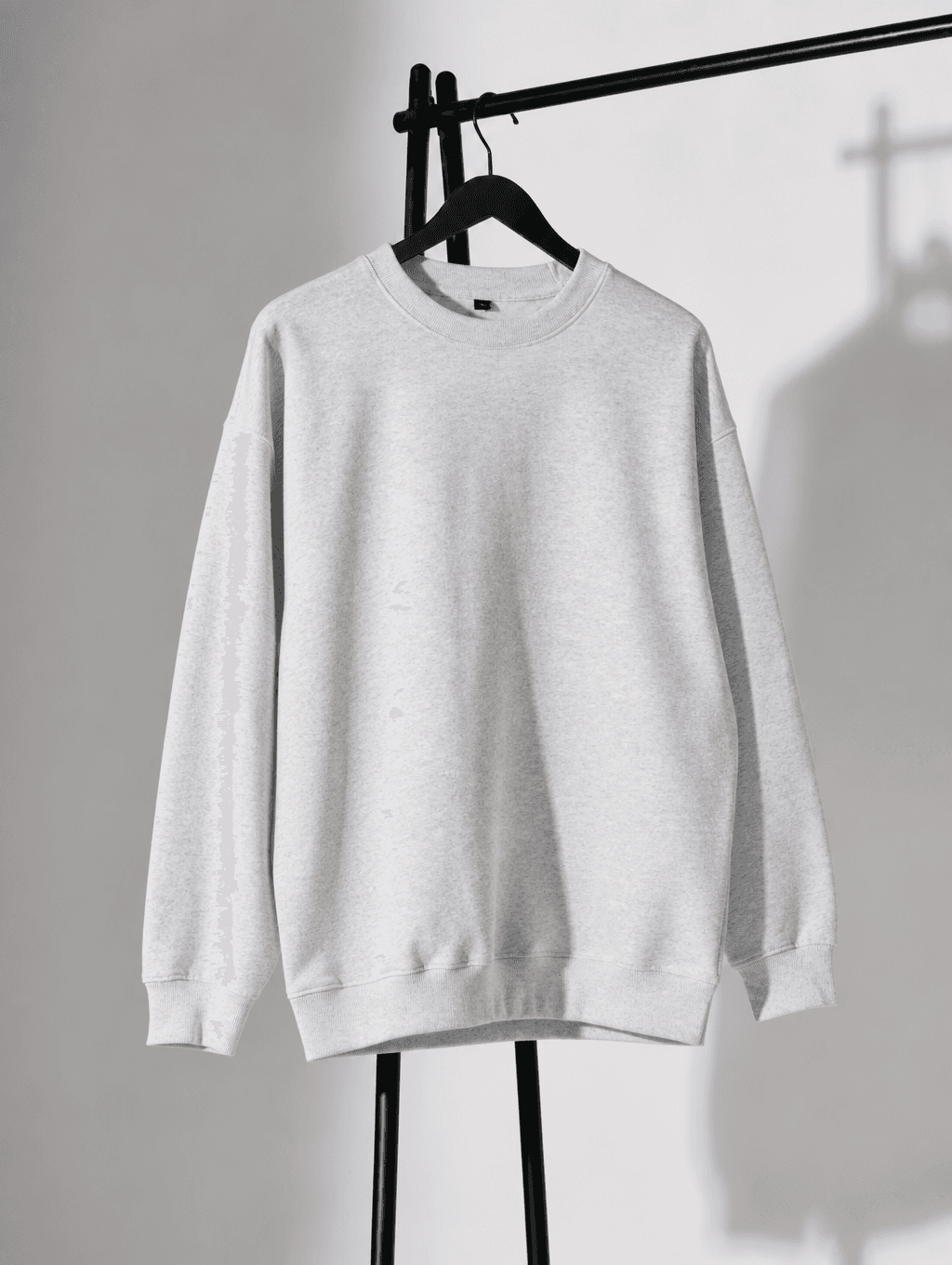 Melange White Sweatshirt