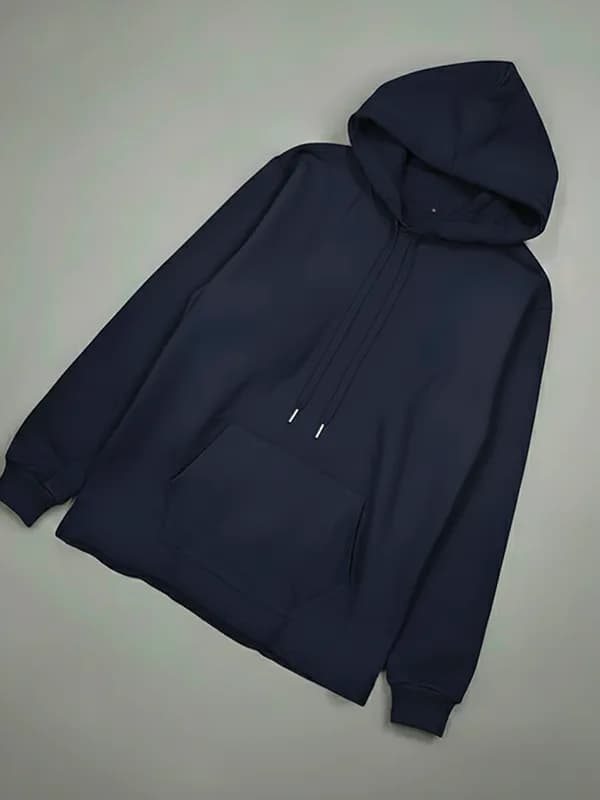 Dark Blue French Terry Hoodie