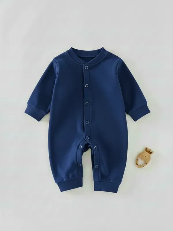 Kids Force Blue Single Jersey Full Romper