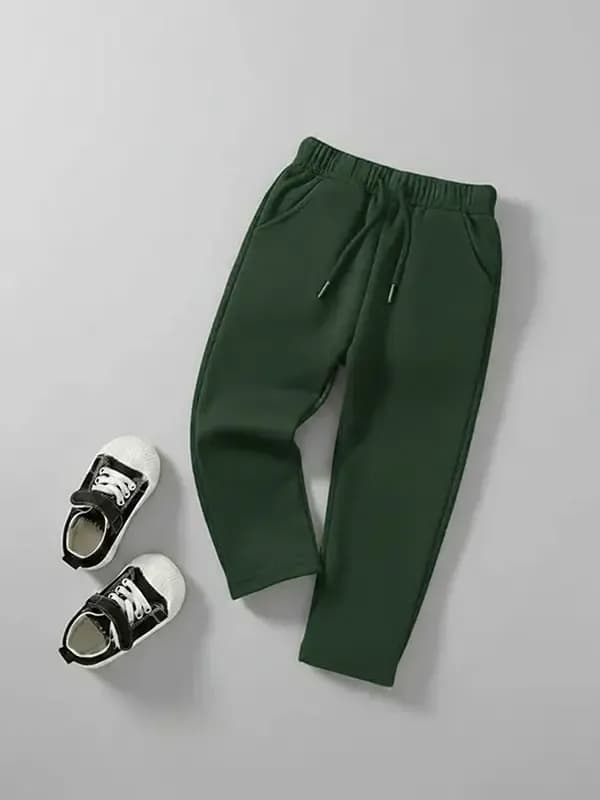 Toddler Forest Green French Terry Track Pant