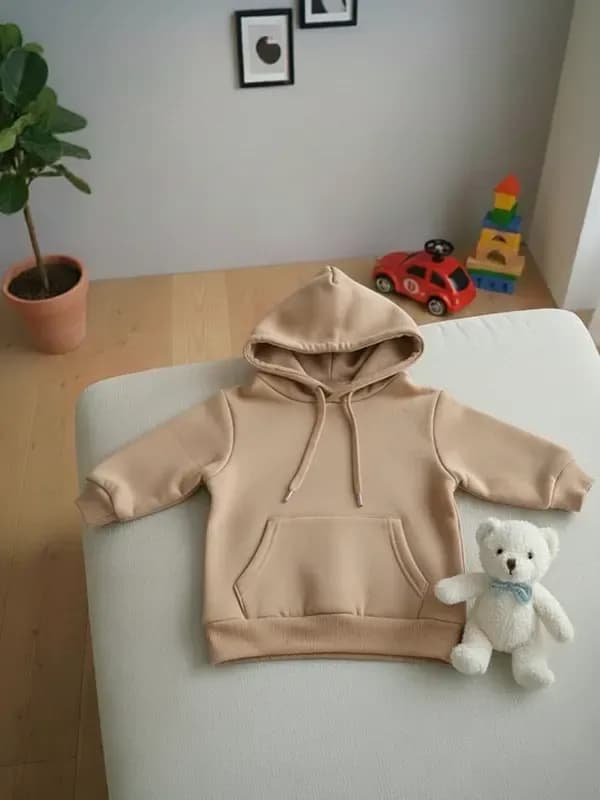 Toddler Light Beige Enriched Hoodie