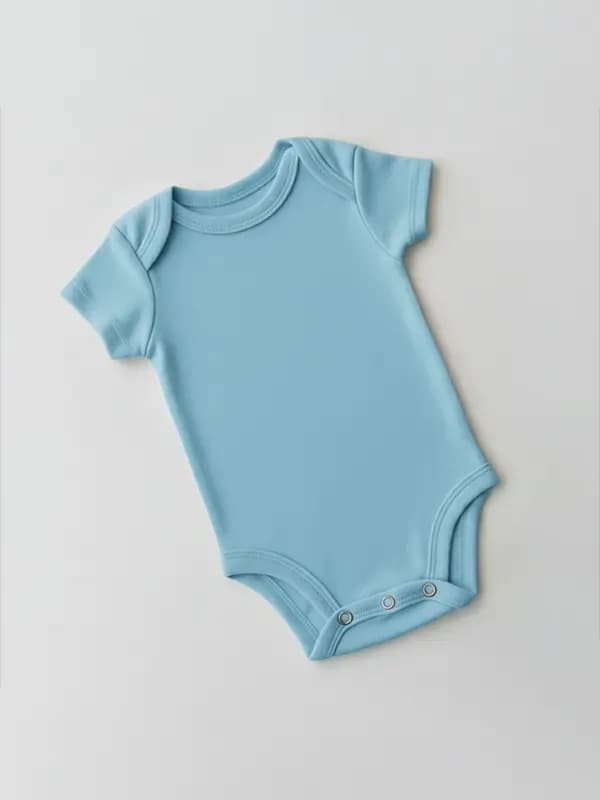 Light Blue Rompers - Half Sleeve