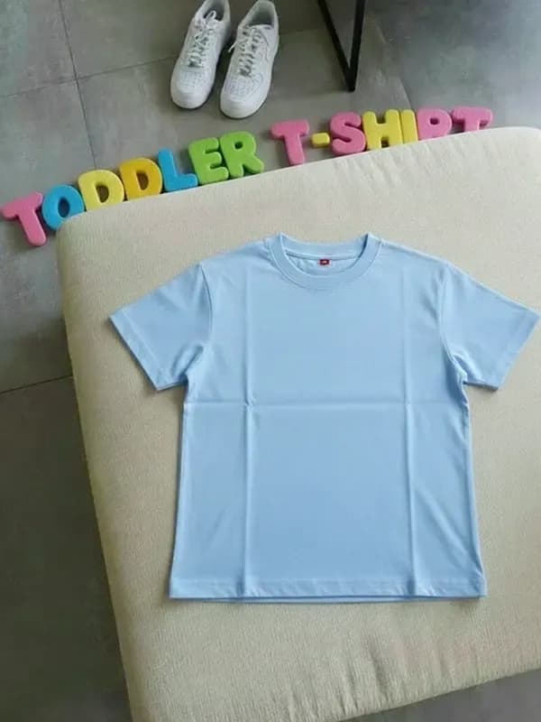 Toddler Light Blue Single Jersey Regular T-shirt 