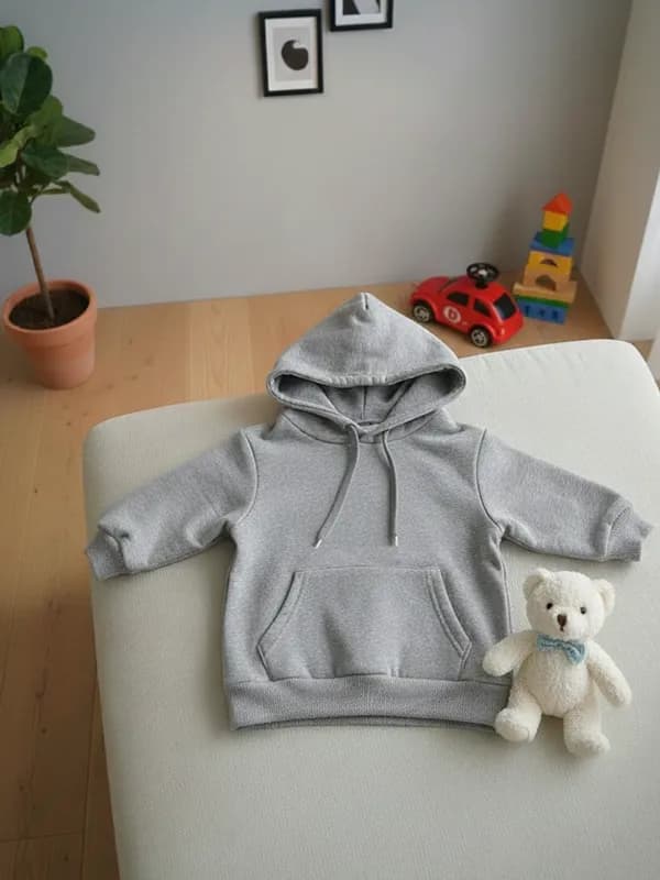 Toddler Light Grey Enriched Hoodie