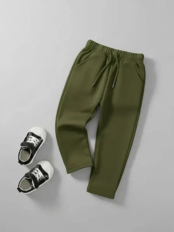 Toddler Moss Green French Terry Track Pant