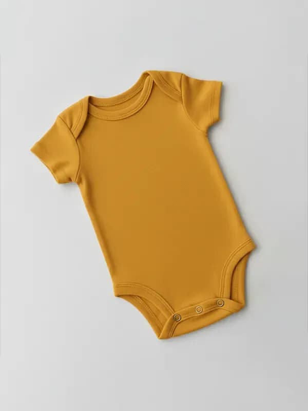 Mustard Yellow Rompers - Half Sleeve