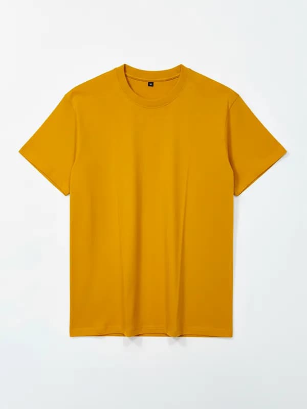 Mustard Yellow Regular T-shirts