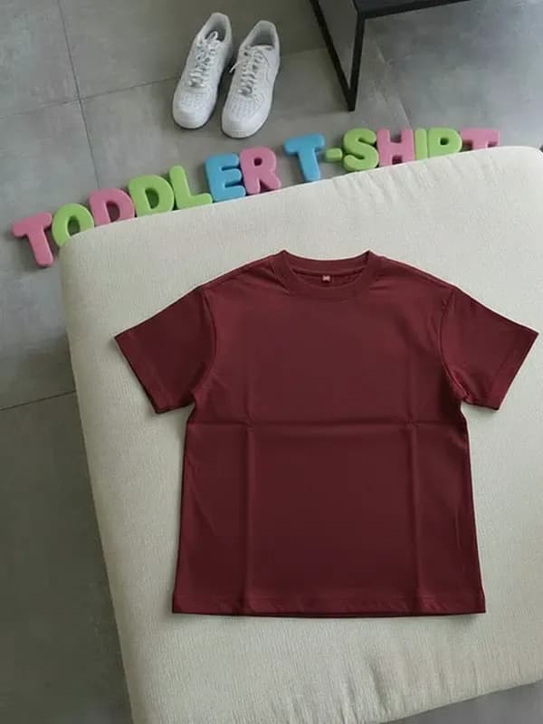 Toddler La Maroon Single Jersey Regular T-shirt 