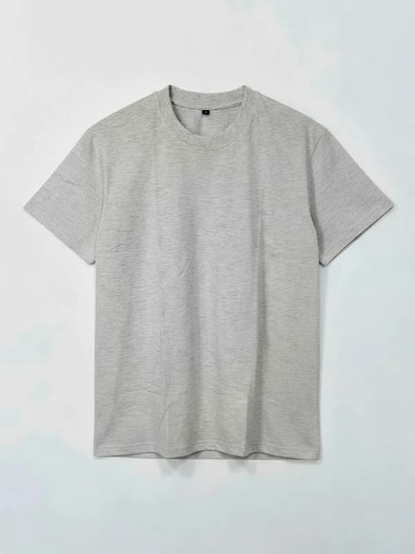 Melange Grey Regular T-shirts