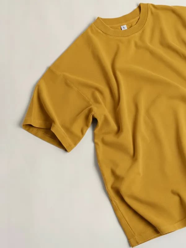 Mustard Yellow Oversized T-shirts