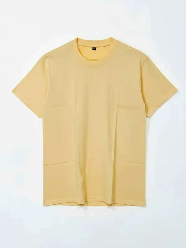 Wheat Yellow Regular T-shirts