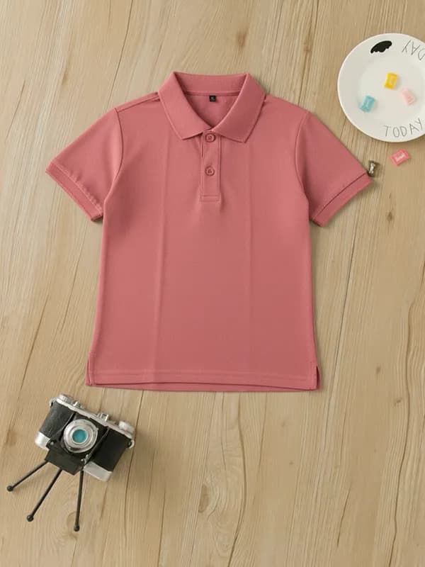 Toddler Onion Pink Pique Polo T-shirt 