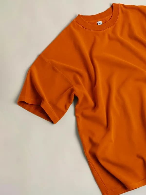 Rust Orange Oversized T-shirts