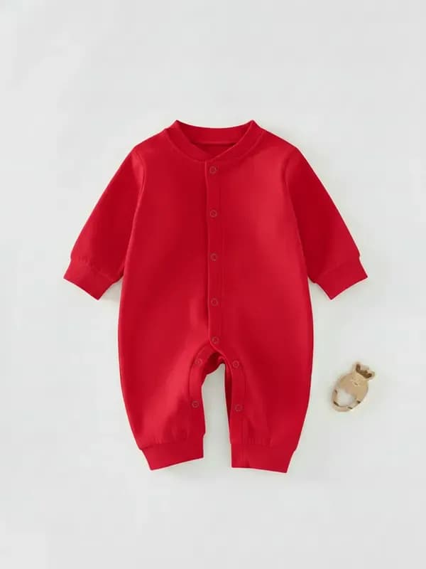 Kids Risk Red Single Jersey Full Romper