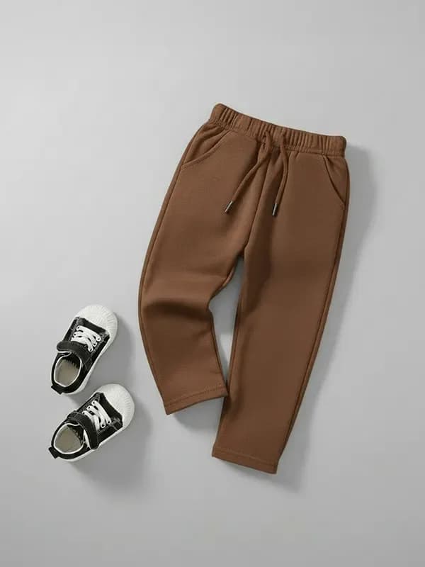 Toddler Snuff Brown French Terry Track Pant