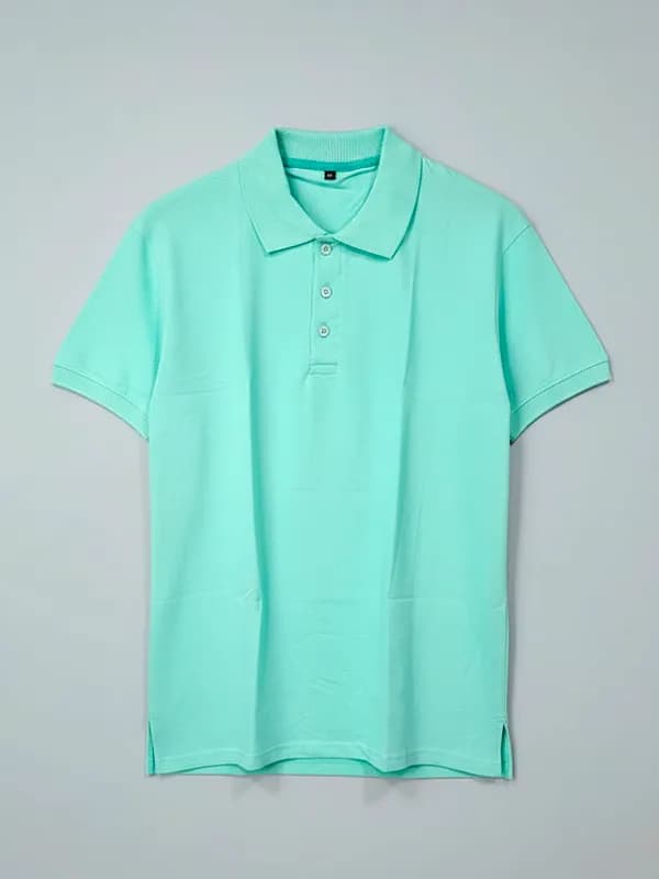 Sea Blue Collar Half-sleeves