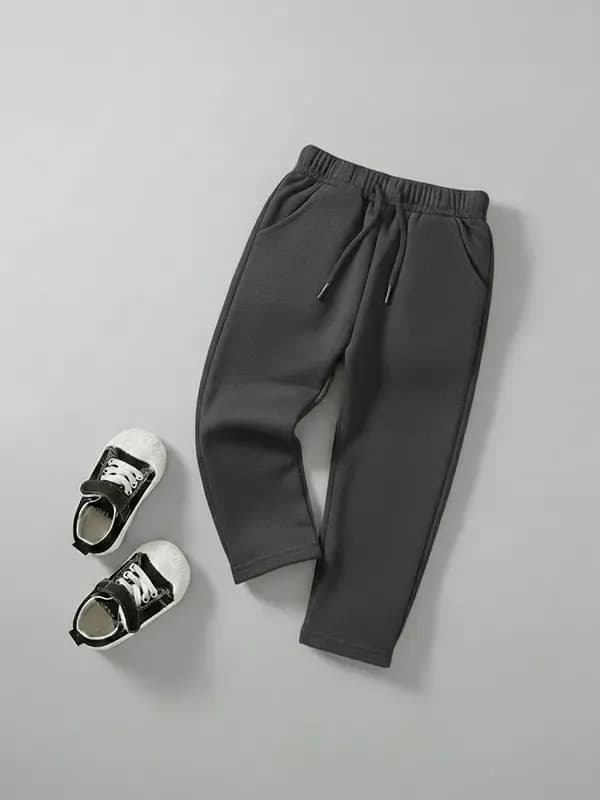 Toddler Steel Grey French Terry Track Pant