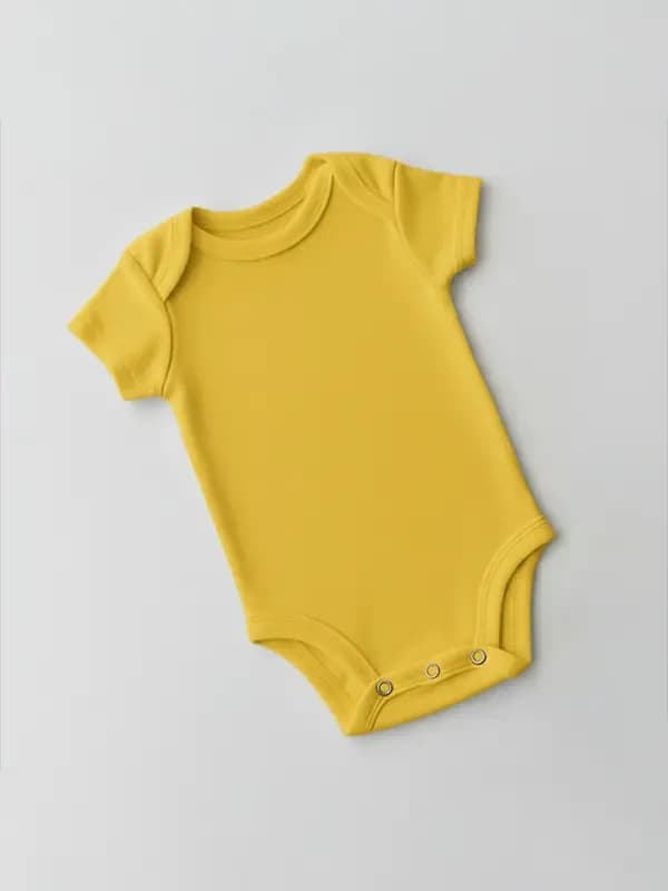 Summer Yellow Rompers - Half Sleeve
