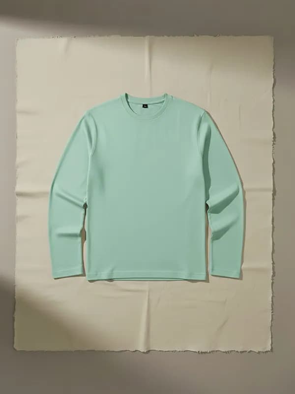 Sea Green Full Sleeve T-shirts
