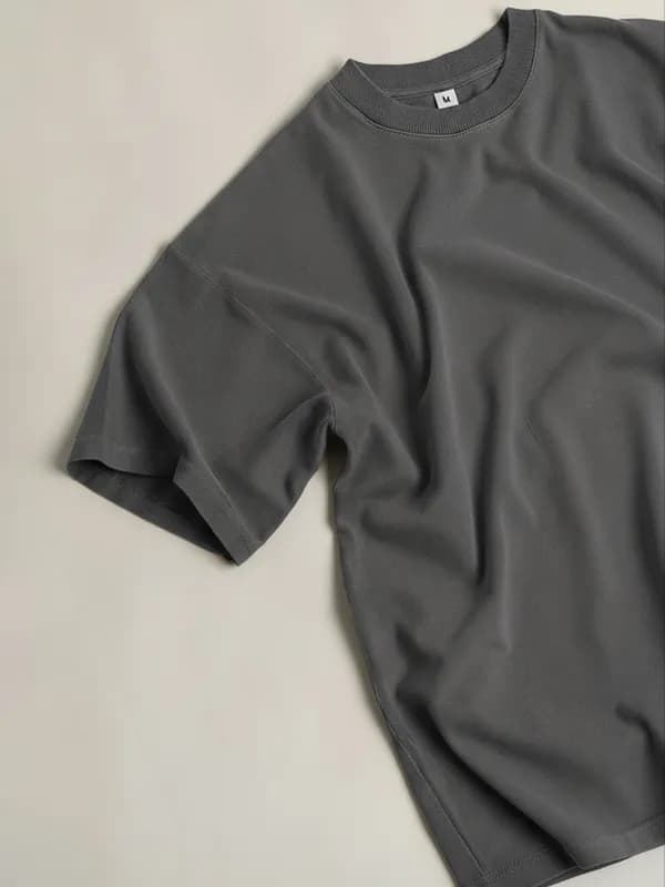 Steel Grey Oversized T-shirts
