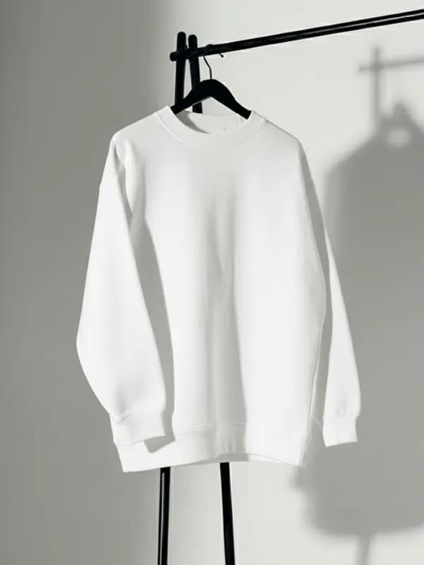 Pure White Sweatshirt