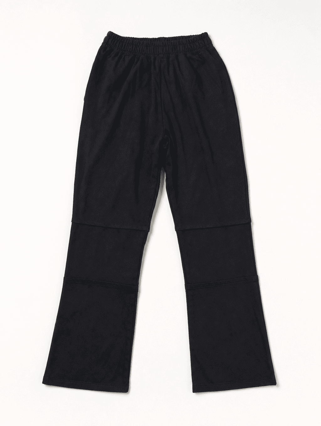 Black Paneled French Terry Track Pant