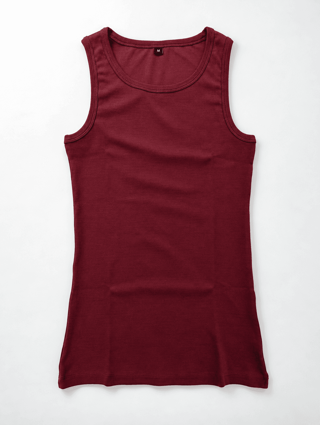 Maroon Ribbed Vest