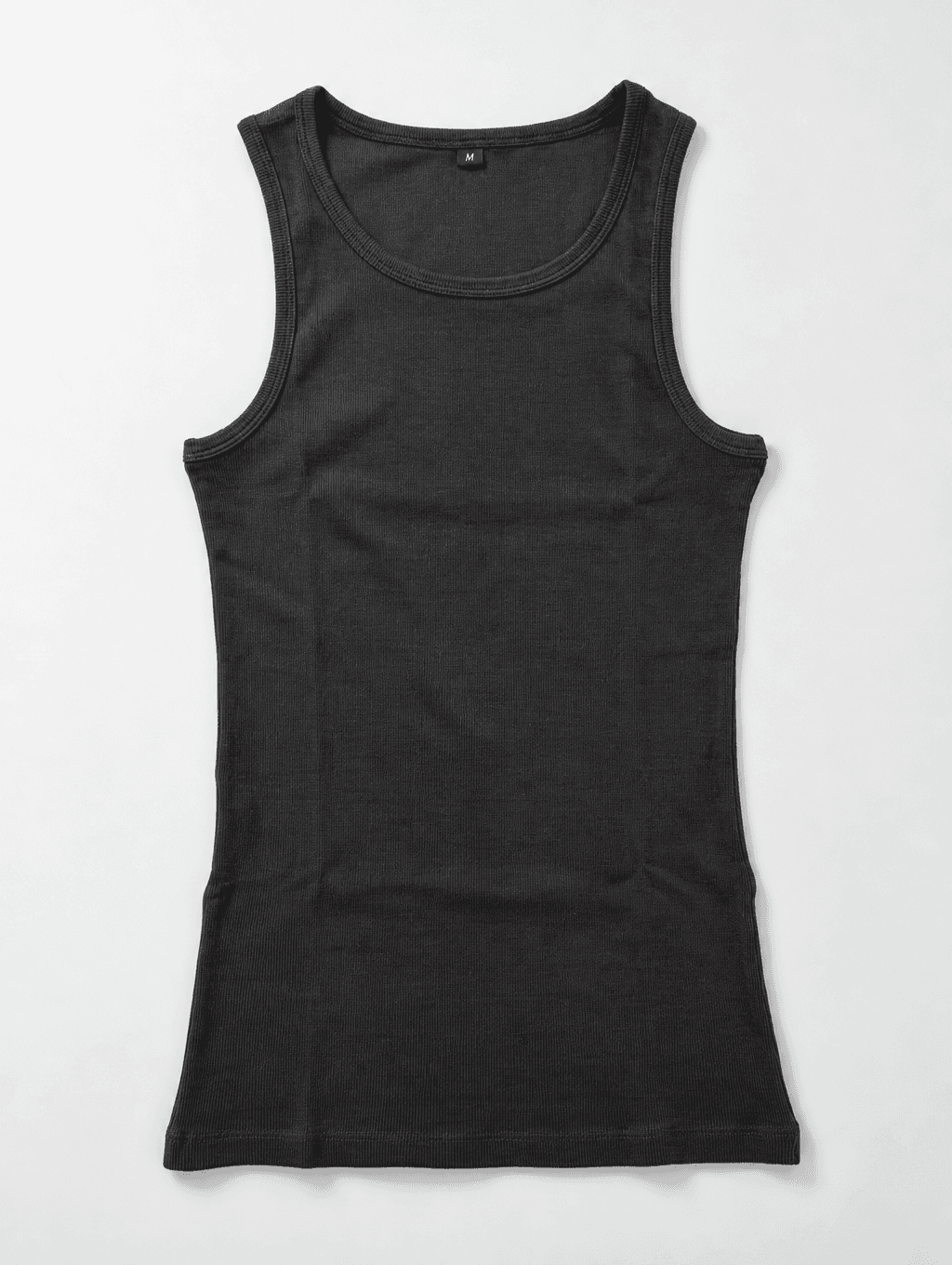Steel Grey Ribbed Vest
