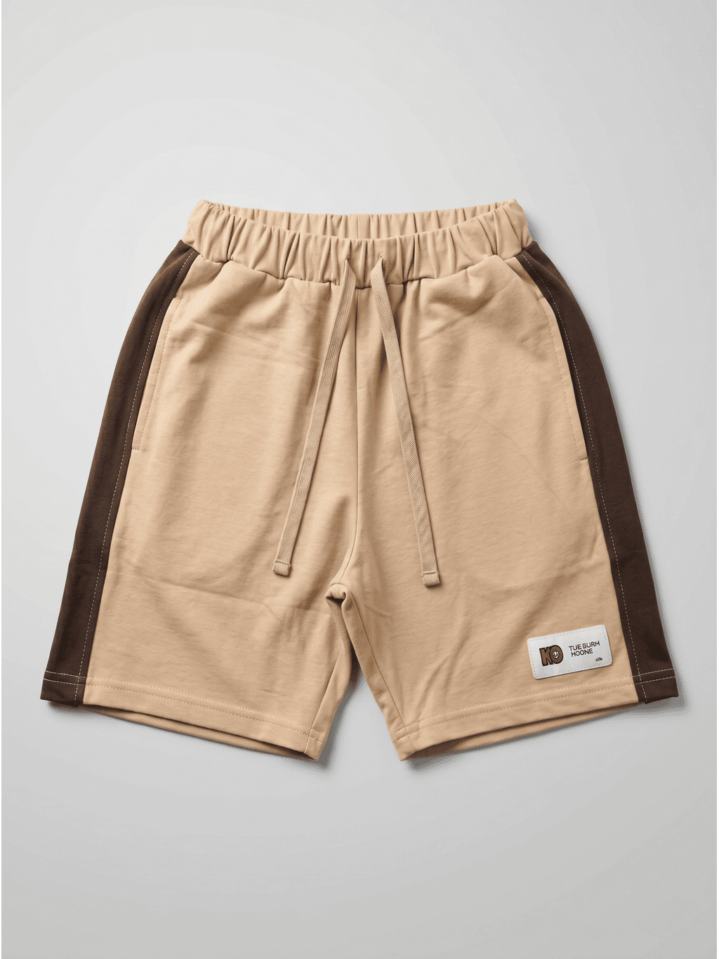 Beige & Brown Kids Bermuda