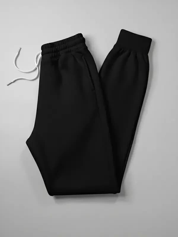 Jet Black Sans Carbon Fleece Track Pants Jet Black Sans Carbon Fleece Track Pants
