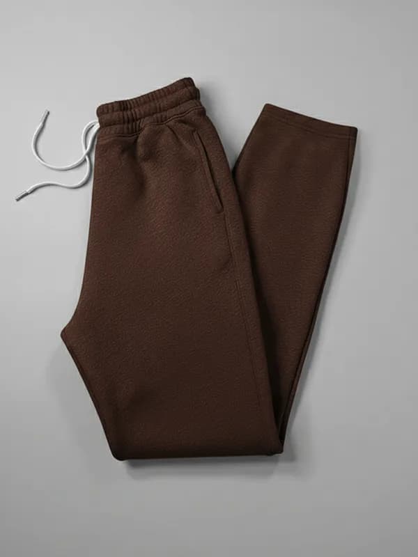 Chocolate Brown French Terry Track Pants Chocolate Brown French Terry Track Pants