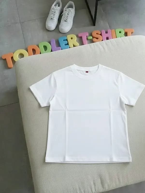 Toddler White Single Jersey Regular T-shirt Toddler White Single Jersey Regular T-shirt